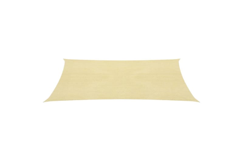 Solseil 160 g/m² beige 2,5x5 m HDPE - Beige - Hagemøbler - Solbeskyttelse - Solseil