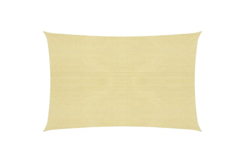 Solseil 160 g/m² beige 2x3,5 m HDPE - Beige - Hagemøbler - Solbeskyttelse - Solseil