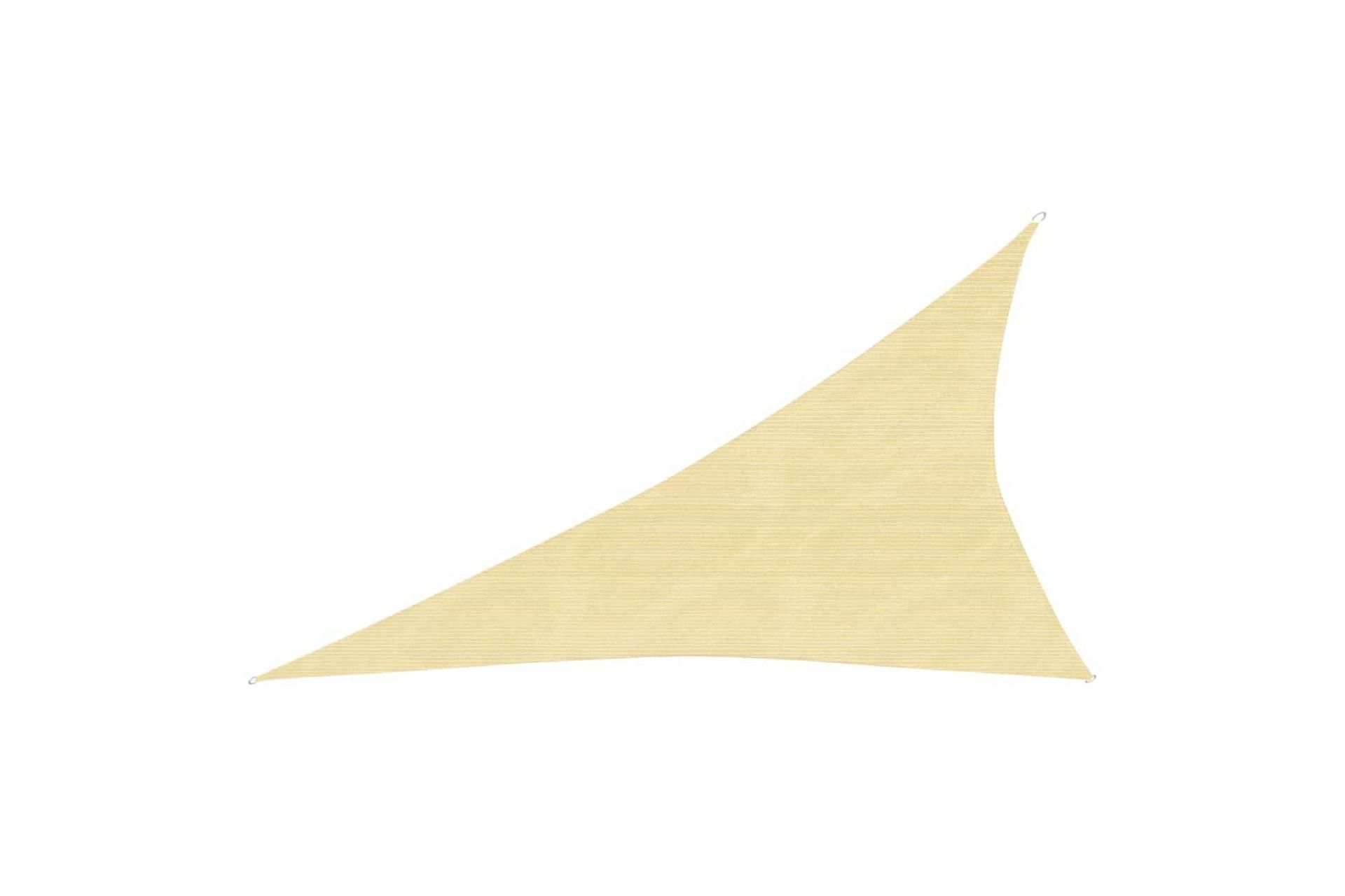 Solseil 160 g/m² beige 3x4x5 m HDPE - Beige - Hagemøbler - Solbeskyttelse - Solseil