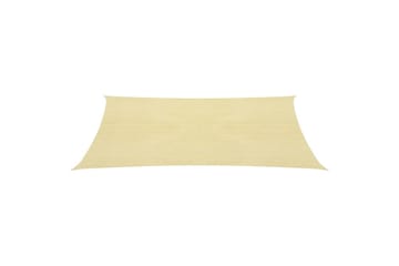 Solseil 160 g/m² beige 5x5 m HDPE - Beige - Hagemøbler - Solbeskyttelse - Solseil
