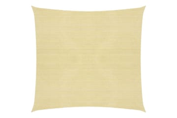 Solseil 160 g/m² beige 5x5 m HDPE - Beige - Hagemøbler - Solbeskyttelse - Solseil