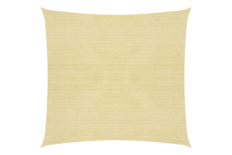 Solseil 160 g/m² beige 5x5 m HDPE - Beige - Hagemøbler - Solbeskyttelse - Solseil