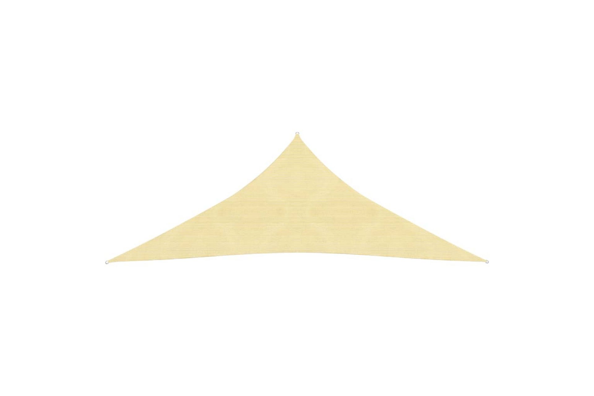 Solseil 160 g/m² beige 6x6x6 m HDPE - Beige - Hagemøbler - Solbeskyttelse - Solseil