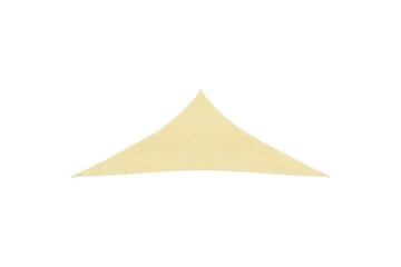 Solseil 160 g/m² beige 6x6x6 m HDPE - Beige - Hagemøbler - Solbeskyttelse - Solseil