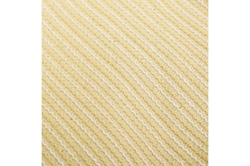 Solseil 160 g/m² beige 6x6x6 m HDPE - Beige - Hagemøbler - Solbeskyttelse - Solseil