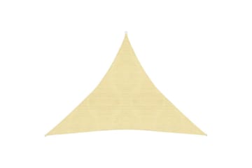 Solseil 160 g/m² beige 6x6x6 m HDPE - Beige - Hagemøbler - Solbeskyttelse - Solseil