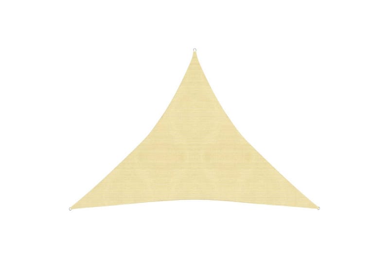 Solseil 160 g/m² beige 6x6x6 m HDPE - Beige - Hagemøbler - Solbeskyttelse - Solseil