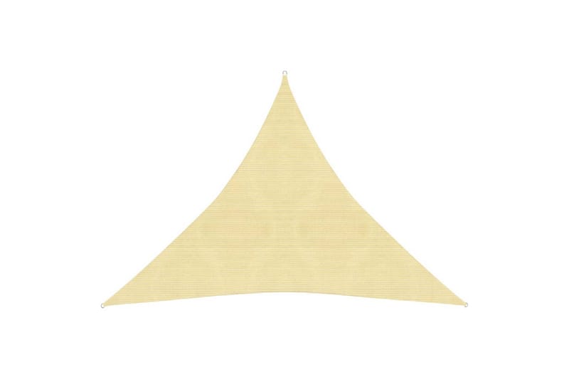 Solseil 160 g/m² beige 6x6x6 m HDPE - Beige - Solseil