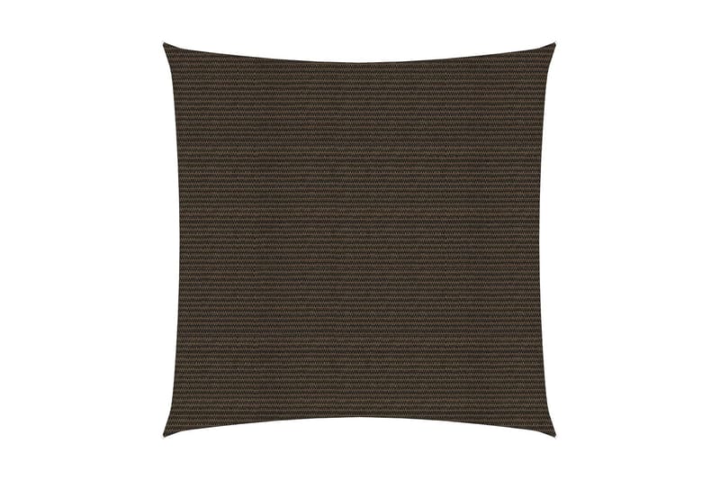 Solseil 160 g/m² brun 2,5x2,5 m HDPE - Brun - Hagemøbler - Solbeskyttelse - Solseil