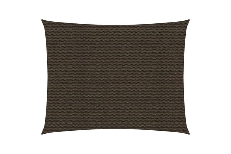 Solseil 160 g/m² brun 2,5x4,5 m HDPE - Brun - Hagemøbler - Solbeskyttelse - Solseil