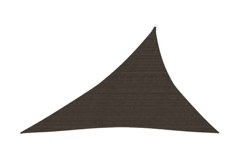 Solseil 160 g/m² brun 3x4x5 m HDPE - Brun - Hagemøbler - Solbeskyttelse - Solseil