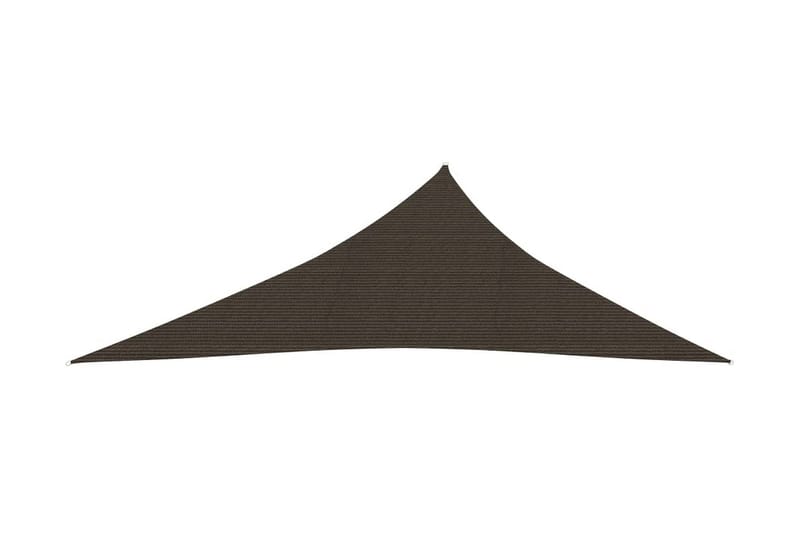 Solseil 160 g/m² brun 3x4x5 m HDPE - Brun - Hagemøbler - Solbeskyttelse - Solseil