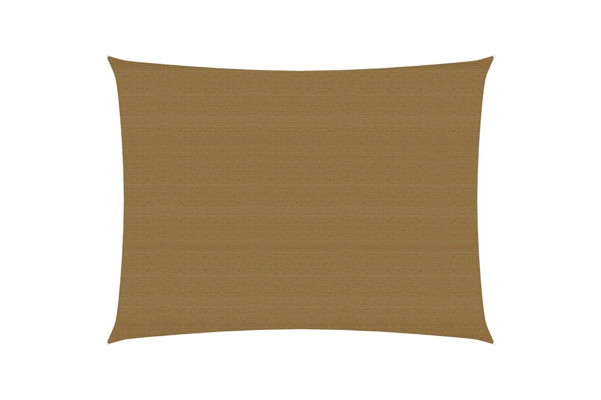 Solseil 160 g/m² gråbrun 3,5x5 m HDPE - Taupe - Hagemøbler - Solbeskyttelse - Solseil