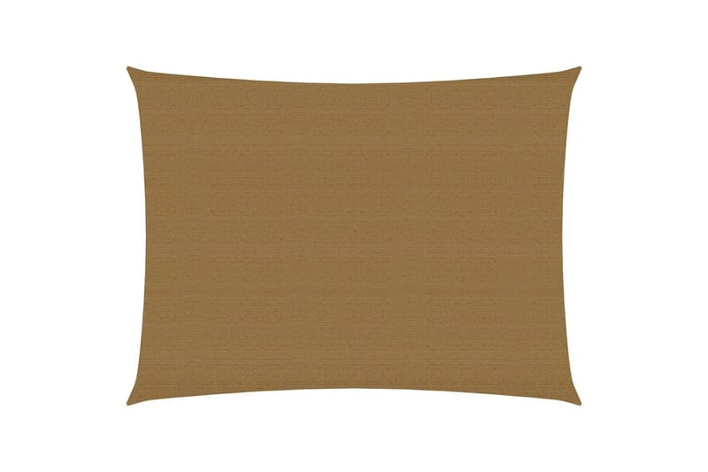 Solseil 160 g/m² gråbrun 3,5x5 m HDPE - Taupe - Hagemøbler - Solbeskyttelse - Solseil