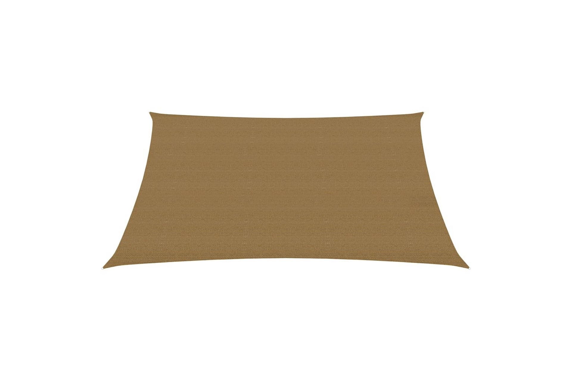 Solseil 160 g/m² gråbrun 3,5x5 m HDPE - Taupe - Hagemøbler - Solbeskyttelse - Solseil