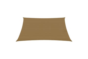Solseil 160 g/m² gråbrun 3,5x5 m HDPE - Taupe - Hagemøbler - Solbeskyttelse - Solseil