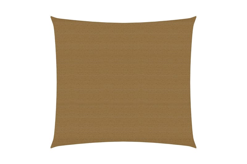 Solseil 160 g/m² gråbrun 3,6x3,6 m HDPE - Taupe - Hagemøbler - Solbeskyttelse - Solseil
