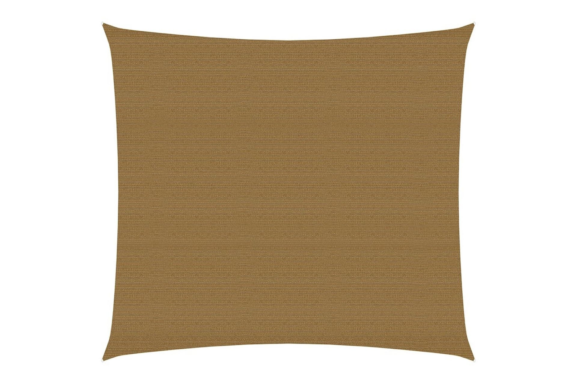 Solseil 160 g/m² gråbrun 3x3 m HDPE - Taupe - Hagemøbler - Solbeskyttelse - Solseil