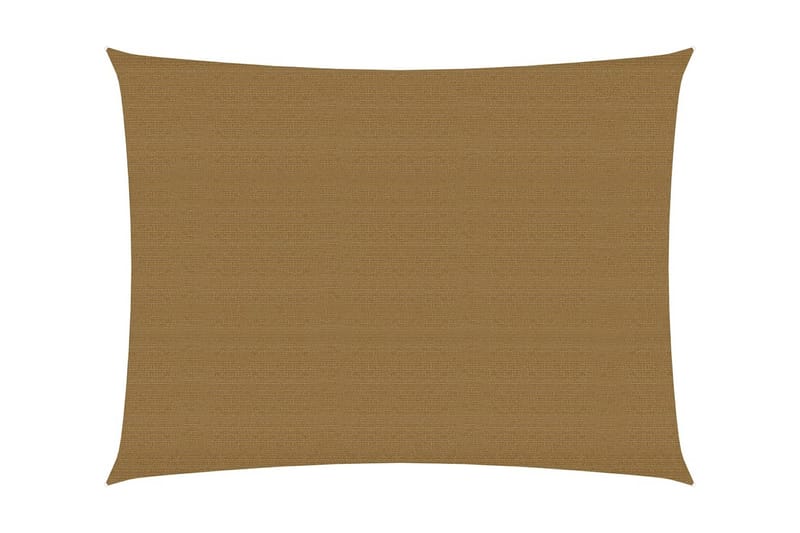 Solseil 160 g/m² gråbrun 3x4,5 m HDPE - Taupe - Hagemøbler - Solbeskyttelse - Solseil