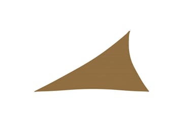 Solseil 160 g/m² gråbrun 3x4x5 m HDPE - Taupe - Hagemøbler - Solbeskyttelse - Solseil