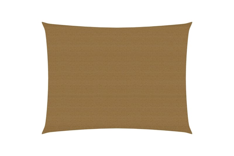Solseil 160 g/m² gråbrun 4x5 m HDPE - Taupe - Hagemøbler - Solbeskyttelse - Solseil