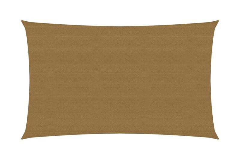 Solseil 160 g/m² gråbrun 4x7 m HDPE - Taupe - Hagemøbler - Solbeskyttelse - Solseil