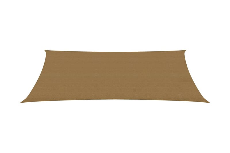 Solseil 160 g/m² gråbrun 4x7 m HDPE - Taupe - Hagemøbler - Solbeskyttelse - Solseil