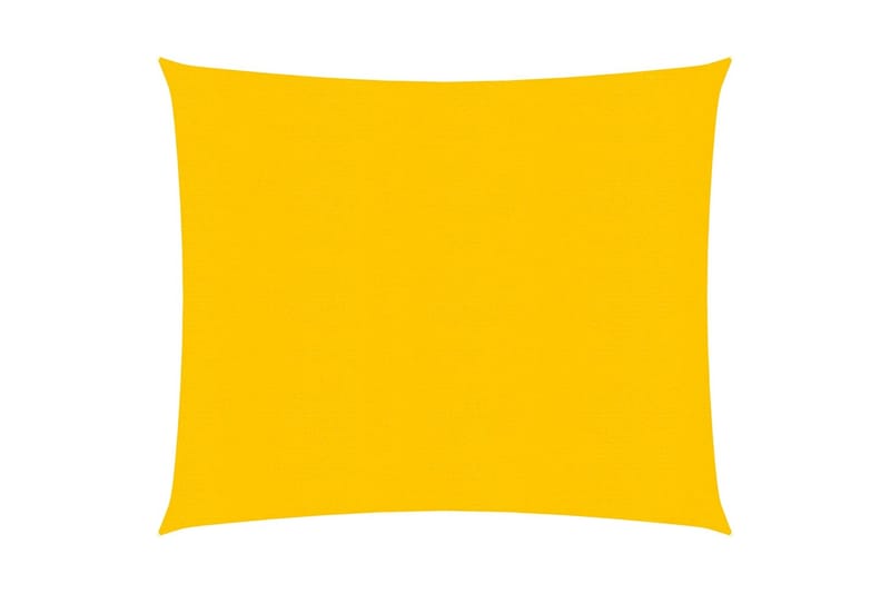 Solseil 160 g/m² gul 2,5x2,5 m HDPE - Gul - Hagemøbler - Solbeskyttelse - Solseil