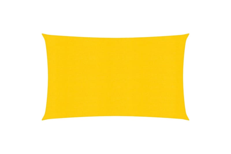 Solseil 160 g/m² gul 2,5x5 m HDPE - Gul - Hagemøbler - Solbeskyttelse - Solseil