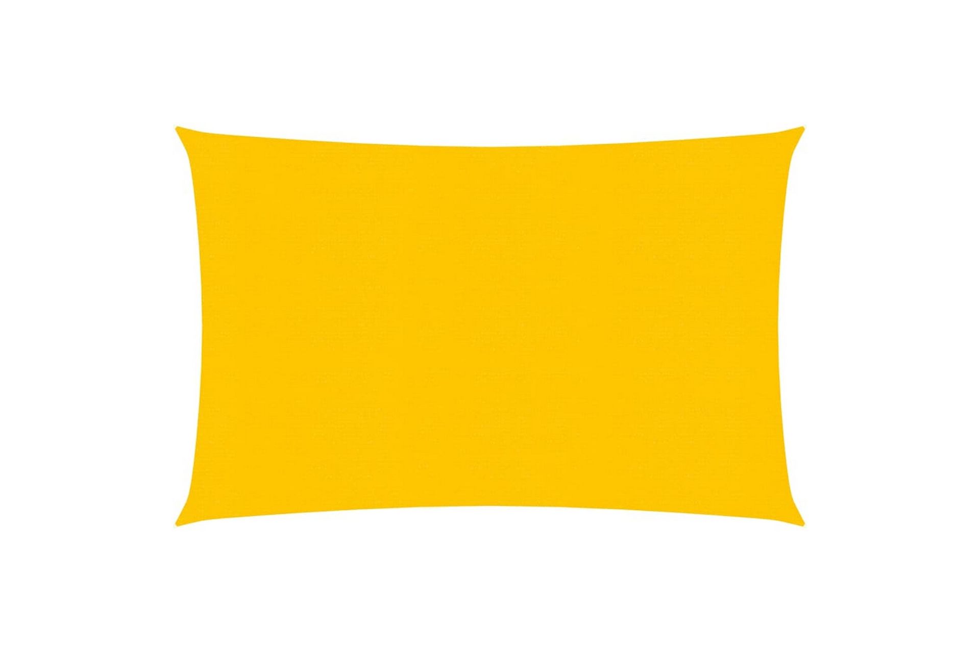 Solseil 160 g/m² gul 3x5 m HDPE - Gul - Hagemøbler - Solbeskyttelse - Solseil