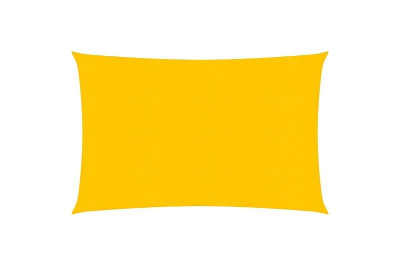 Solseil 160 g/m² gul 3x5 m HDPE - Gul - Hagemøbler - Solbeskyttelse - Solseil