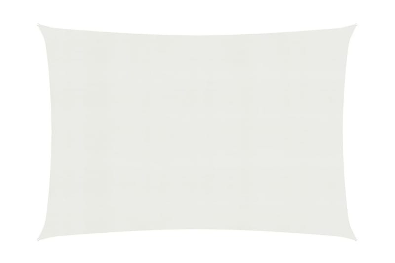 Solseil 160 g/m² hvit 2,5x3,5 m HDPE - Hvit - Hagemøbler - Solbeskyttelse - Solseil