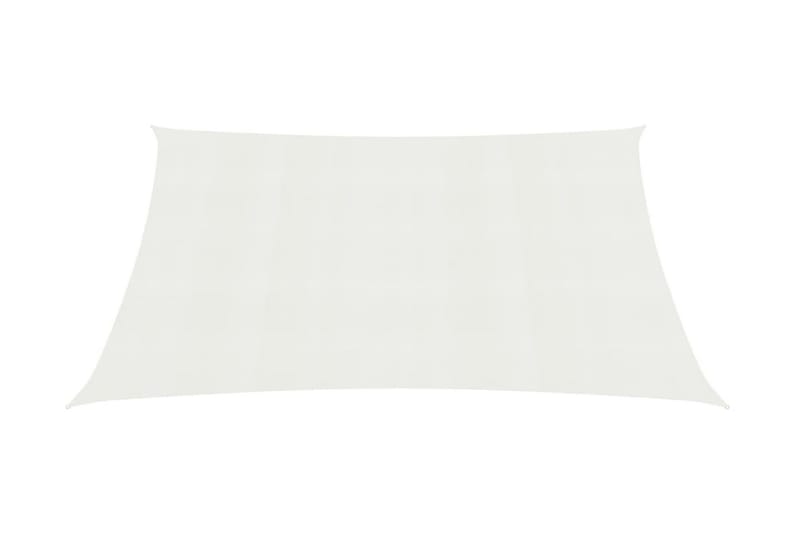 Solseil 160 g/m² hvit 2,5x3,5 m HDPE - Hvit - Hagemøbler - Solbeskyttelse - Solseil