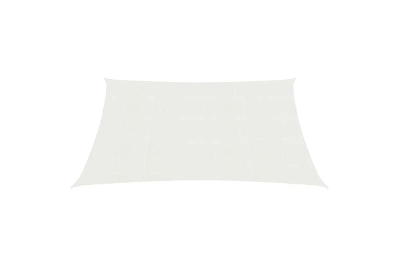 Solseil 160 g/m² hvit 2,5x3 m HDPE - Hvit - Hagemøbler - Solbeskyttelse - Solseil