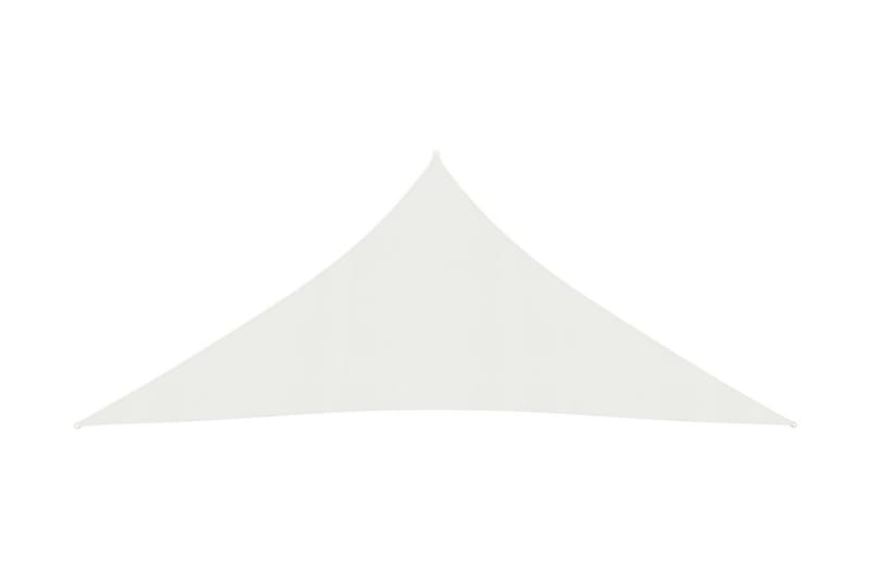 Solseil 160 g/m² hvit 5x7x7 m HDPE - Hvit - Hagemøbler - Solbeskyttelse - Solseil