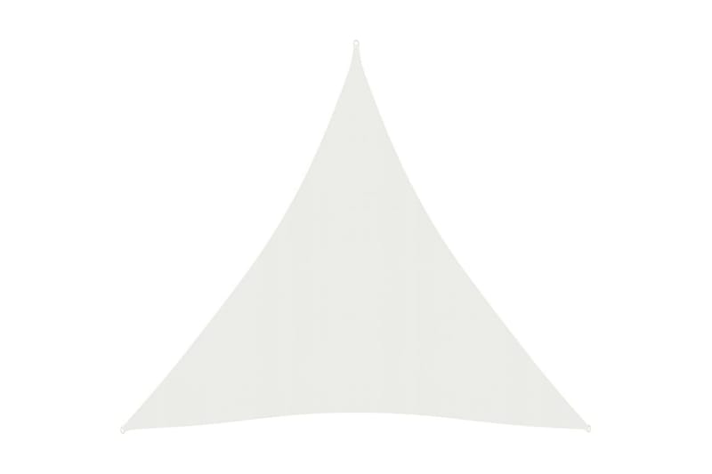 Solseil 160 g/m² hvit 5x7x7 m HDPE - Hvit - Hagemøbler - Solbeskyttelse - Solseil