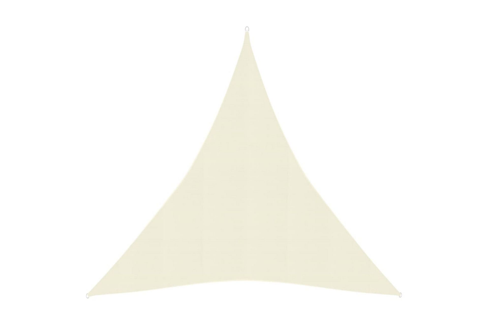 Solseil 160 g/m² kremhvit 4x5x5 m HDPE - Krem - Hagemøbler - Solbeskyttelse - Solseil