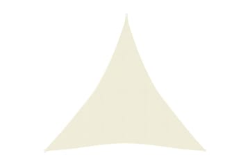 Solseil 160 g/m² kremhvit 4x5x5 m HDPE - Krem - Hagemøbler - Solbeskyttelse - Solseil