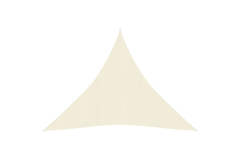 Solseil 160 g/m² kremhvit 6x6x6 m HDPE - Krem - Hagemøbler - Solbeskyttelse - Solseil