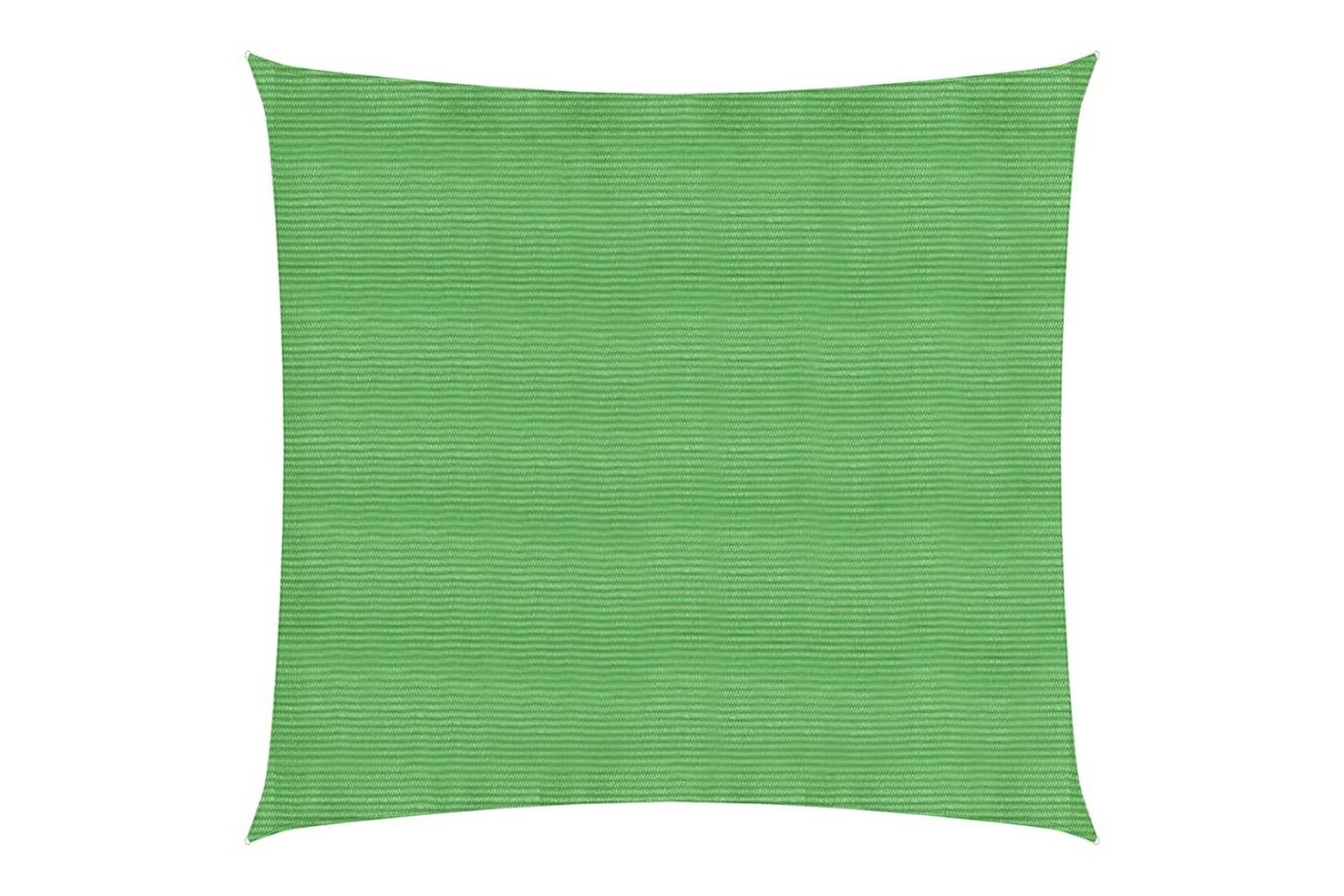 Solseil 160 g/m² lysegrønn 2,5x2,5 m HDPE - grønn - Hagemøbler - Solbeskyttelse - Solseil