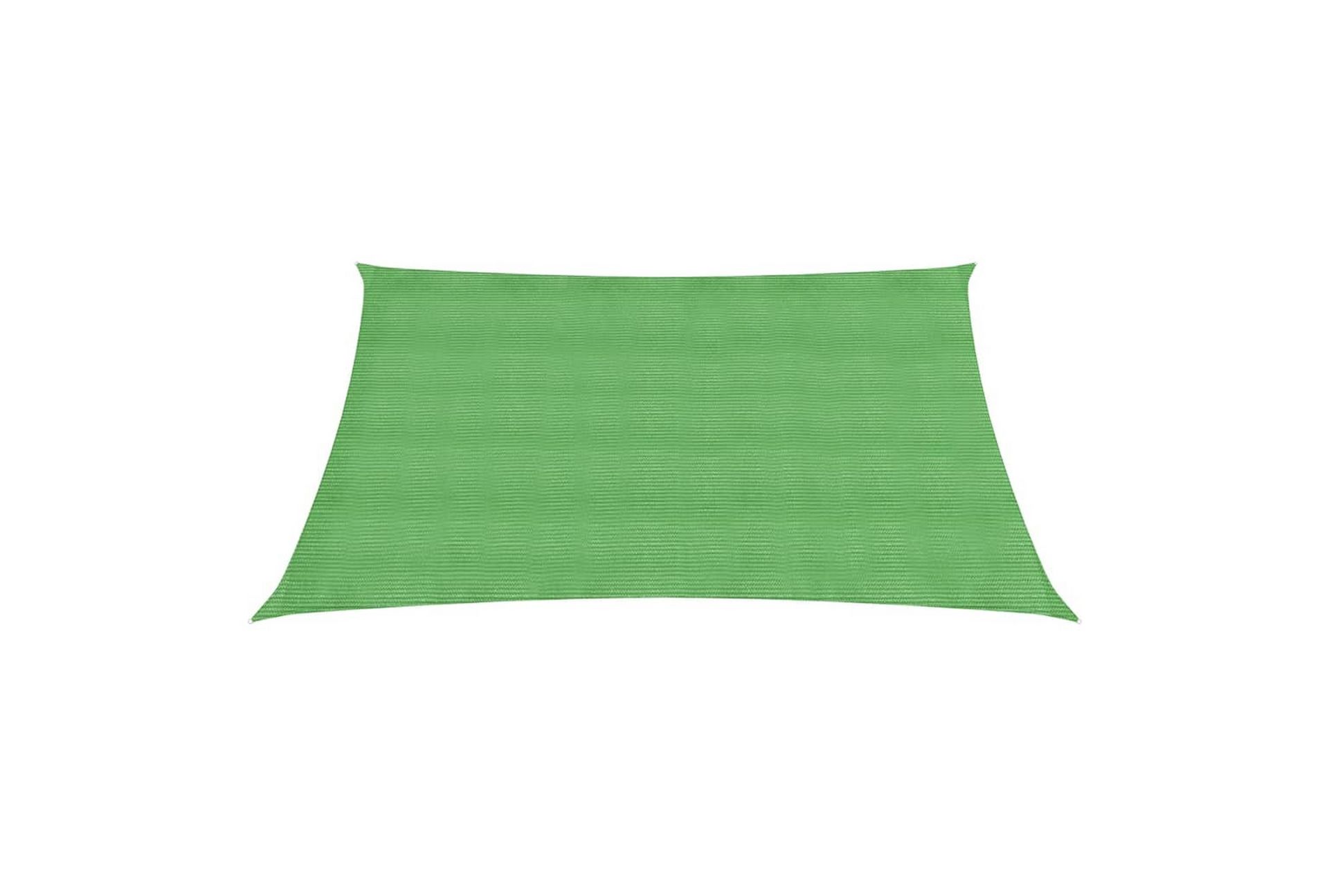 Solseil 160 g/m² lysegrønn 2,5x2,5 m HDPE - grønn - Hagemøbler - Solbeskyttelse - Solseil