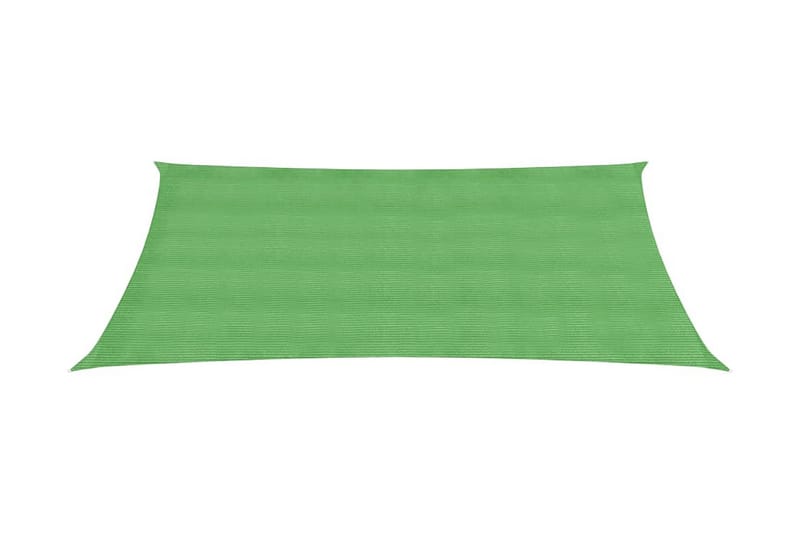 Solseil 160 g/m² lysegrønn 4x6 m HDPE - grønn - Hagemøbler - Solbeskyttelse - Solseil