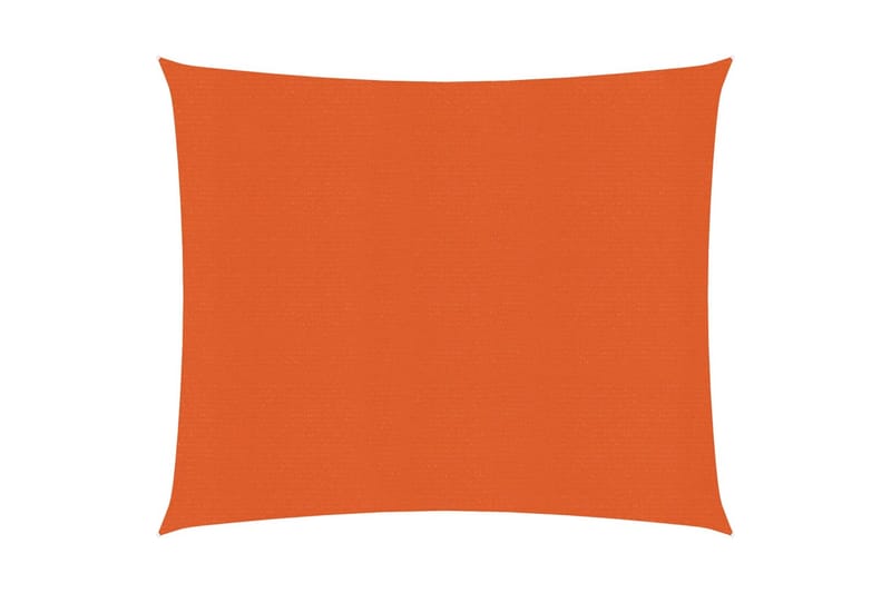 Solseil 160 g/m² oransje 2,5x2,5 m HDPE - Oransj - Hagemøbler - Solbeskyttelse - Solseil