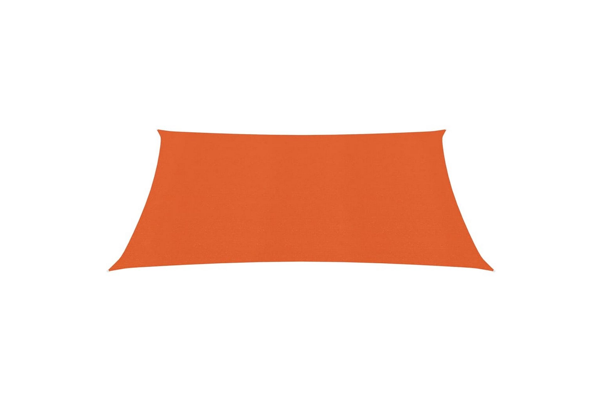 Solseil 160 g/m² oransje 2x2 m HDPE - Oransj - Hagemøbler - Solbeskyttelse - Solseil