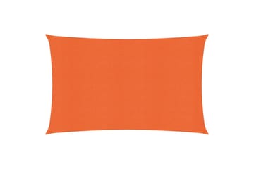 Solseil 160 g/m² oransje 3,5x5 m HDPE - Oransj - Hagemøbler - Solbeskyttelse - Solseil