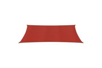 Solseil 160 g/m² rød 3x6 m HDPE - Rød - Hagemøbler - Solbeskyttelse - Solseil