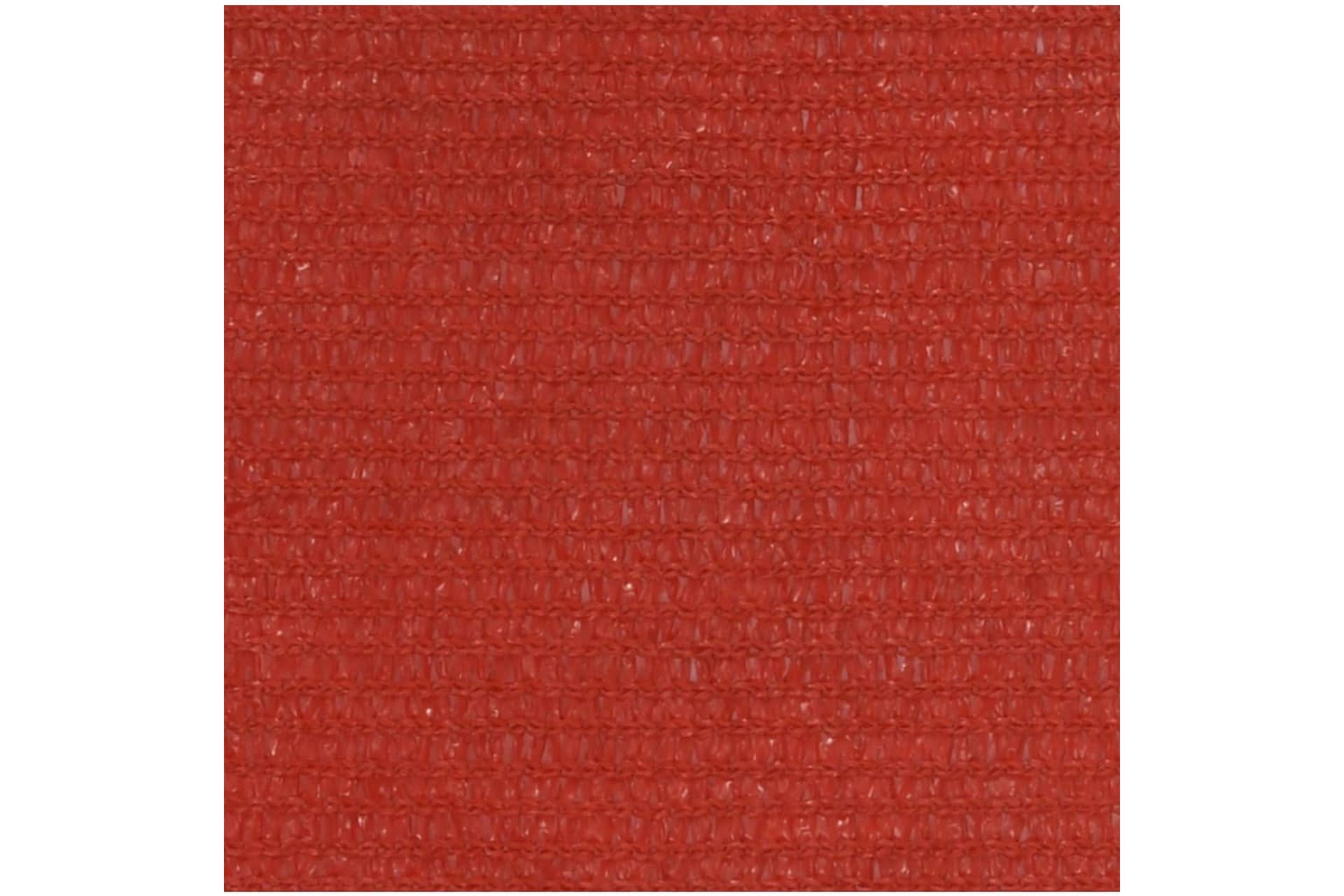 Solseil 160 g/m² rød 3x6 m HDPE - Rød - Hagemøbler - Solbeskyttelse - Solseil