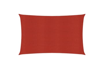 Solseil 160 g/m² rød 3x6 m HDPE - Rød - Hagemøbler - Solbeskyttelse - Solseil