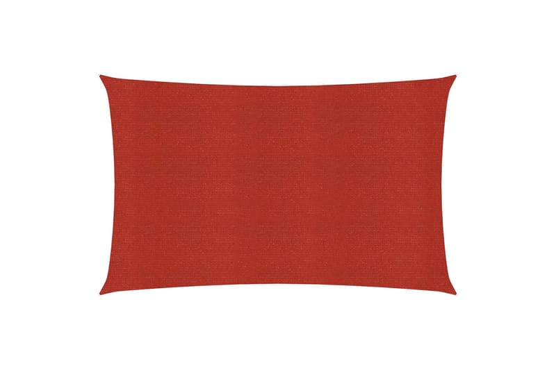Solseil 160 g/m² rød 3x6 m HDPE - Rød - Hagemøbler - Solbeskyttelse - Solseil