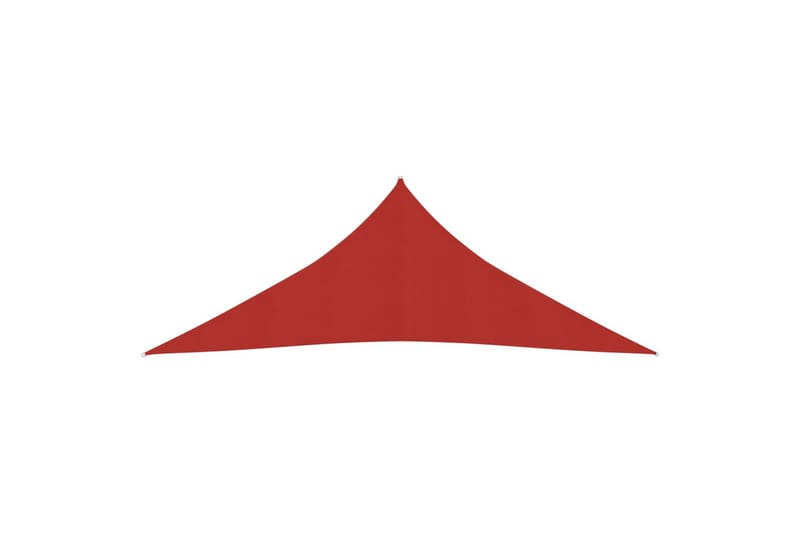 Solseil 160 g/m² rød 6x6x6 m HDPE - Rød - Hagemøbler - Solbeskyttelse - Solseil